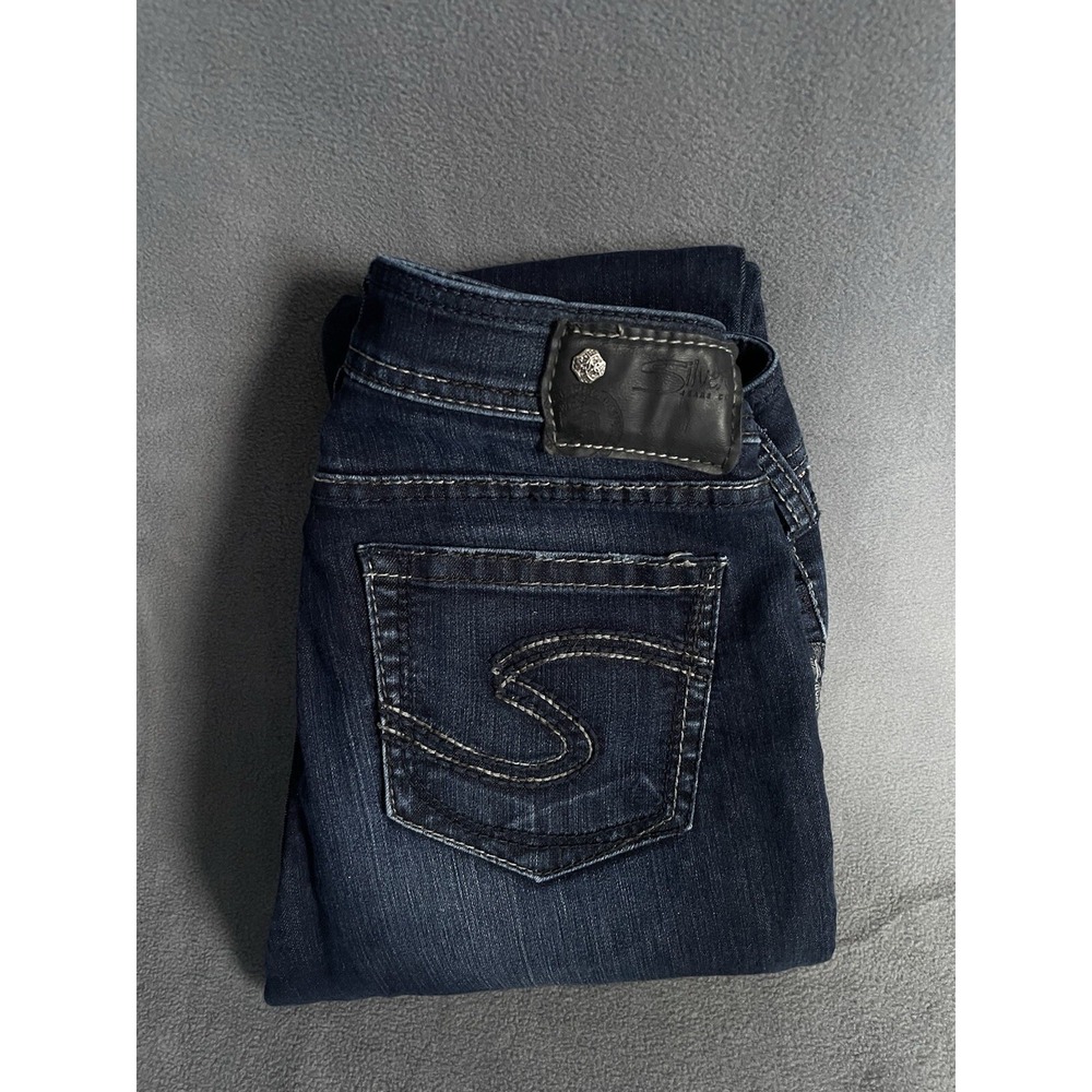 Silver Jeans Suki Skinny Jeggings - Dark Wash - Women's Size 27x31 Ankle